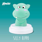 SILLY HIPPO Silly hippo led nachtlampje nijlpaard blauw